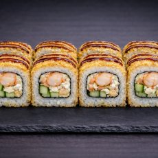 Жаренный ролл эби темпура - Доставка суши, роллов, пиццы в Новосибирске